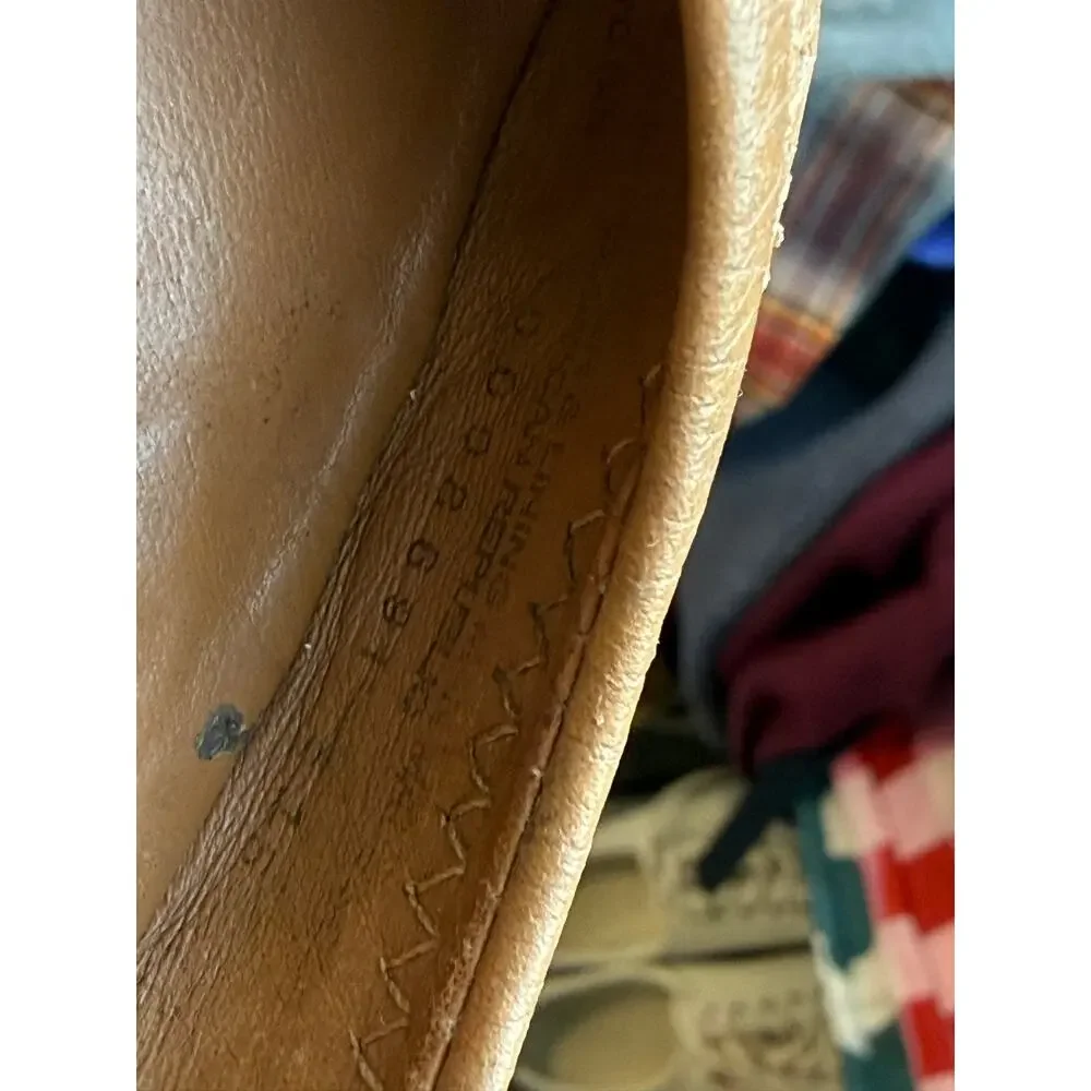 TORY BURCH Camel Reval Ballet Flat Women 7 Leather Flats light tan - Picture 6 of 8